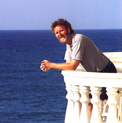 Michael Hauge on balcony